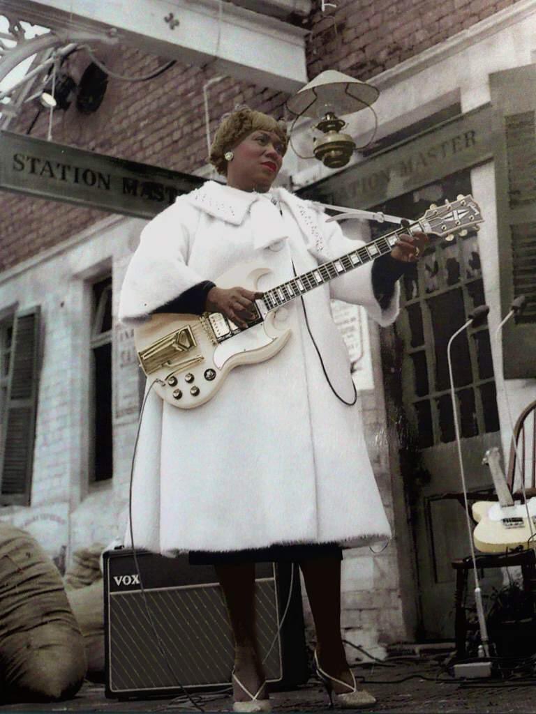 Happy heavenly birthday to “the Godmother of Rock & Roll.”  Sister Rosetta Tharpe born March 20, 1915 was a founder of the electric guitar styles that are heard throughout the history of rock and blues music.

#music #rock #blues #guitarist #SisterRosettaTharpe #HappyBirthday