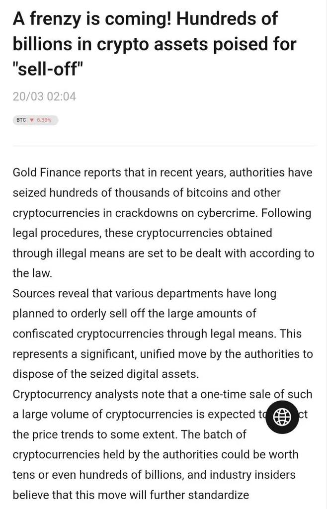 guyaping168's tweet photo. https://t.co/tAy0vE7fJM

A frenzy is coming! Hundreds of billions in crypto assets poised for "sell-off" https://t.co/DCFQlopAi5