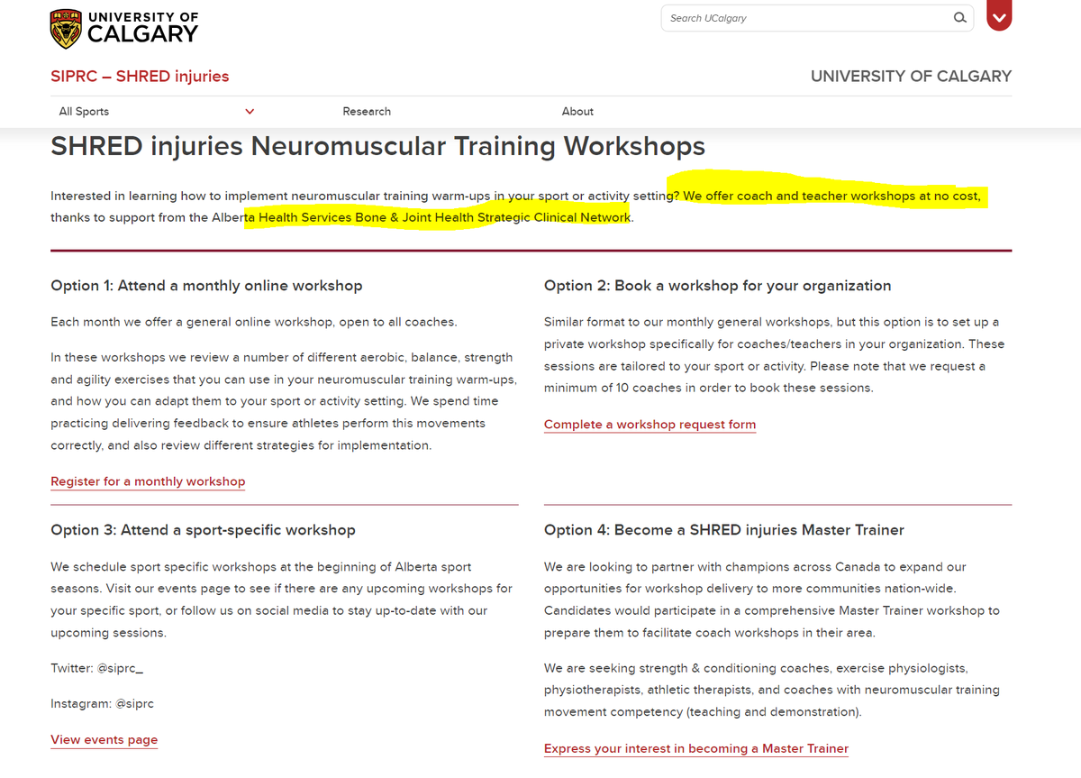 BruknerKhan's tweet photo. ACL prevention programs. There are many that are effective--kudos world! So just choose one of the ones with evidence and try to adhere well! https://t.co/GnUY41BYUd is very good and it come with free train-the-trainer, workshops etc. Professor @CarolynAEmery https://t.co/MUFZoelJcS
