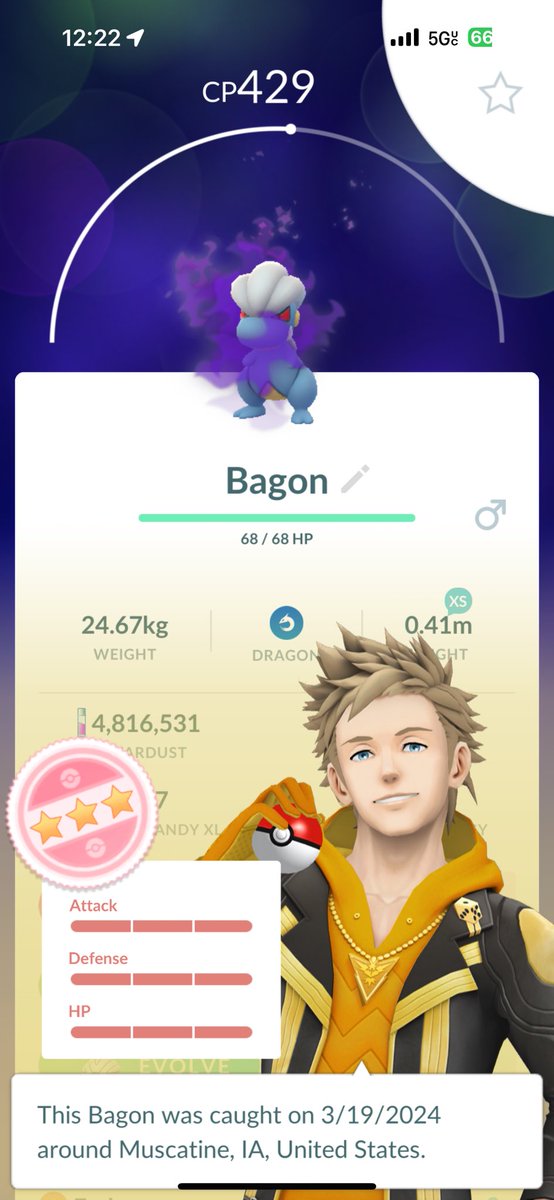 I just maxed Menace to lvl 50 and today caught junior here.