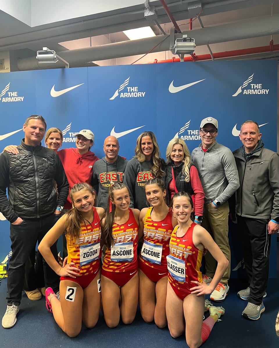 wexctf's tweet image. Congratulations to Peyton Classer, Siena Zgoda, Bella Ascone and Lilly Ascone on breaking a 38 year old school record in the 4x400M relay!