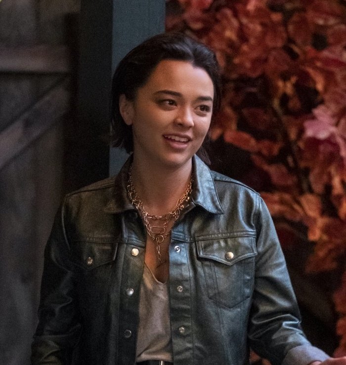 slick back hair and leather? i guess you are what you ea--