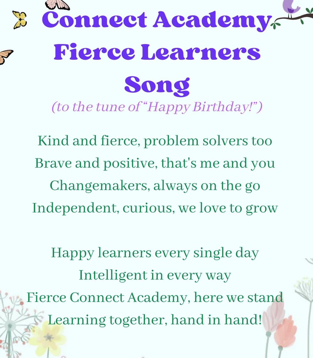 LOVING this grades 2/3 collab! #georgiaokeeffe ‘s life influenced us as we brainstormed words to describe fierce @connect_academy_pusd learners, used @magicschoolai to create a song, and, today, our first spring collaboration is here!!! @KarenERogers @PowayUnified @Connect_PUSD