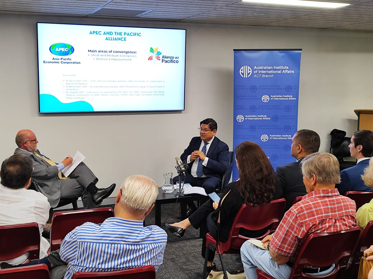 Thank you for those who attended ‘APEC Peru 2024: Empowerment, Inclusion and Growth in the Pacific’ by His Excellency Vitaliano Gallardo Valencia last Wednesday. We look forward to seeing you again😊 If you are interested in our events, please check the link in bio 💻