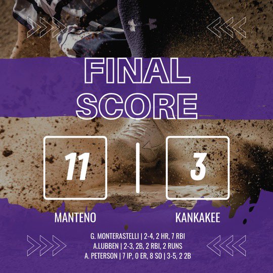 MantenoSoftball's tweet photo. 🥎💜 Softball goes on the road and takes care of business. 💣💣 alert for @Gabbymonty06 flexing hard💪 @MHSscores @MHS_AthBoosters @MantenoStrength @ica_softball @TDJsports https://t.co/ngnltYBuZB