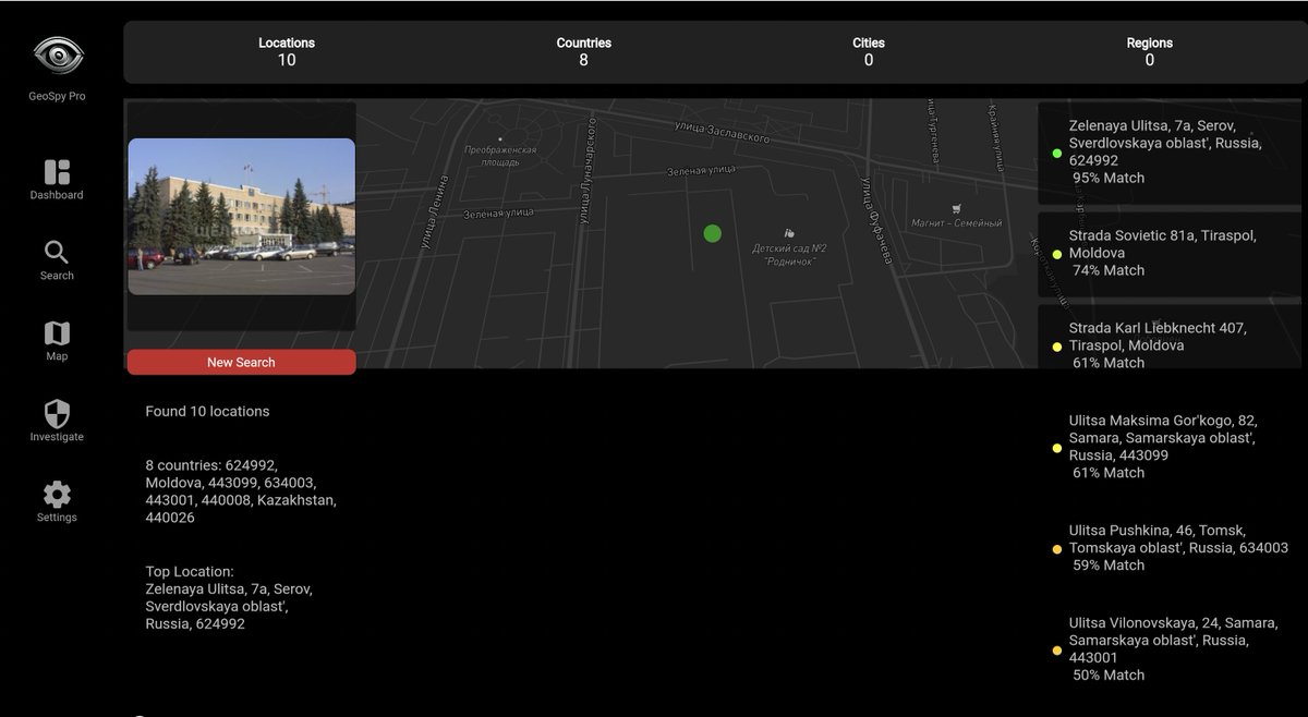 I tested the beta version of GeoSpy Pro today and it really impressed me (despite the various bugs). If you a cybersecurity blogger or investigative journalist, you can test it for free too. DM @heinenbros