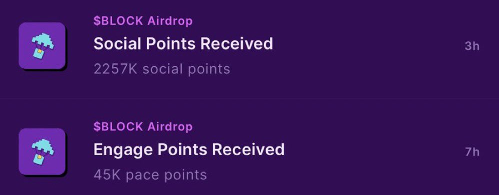 Wow $BLOCK just airdropped me 2.3m points!🤯

Replying earns me 22x off my multiplier! $GMRX 👇