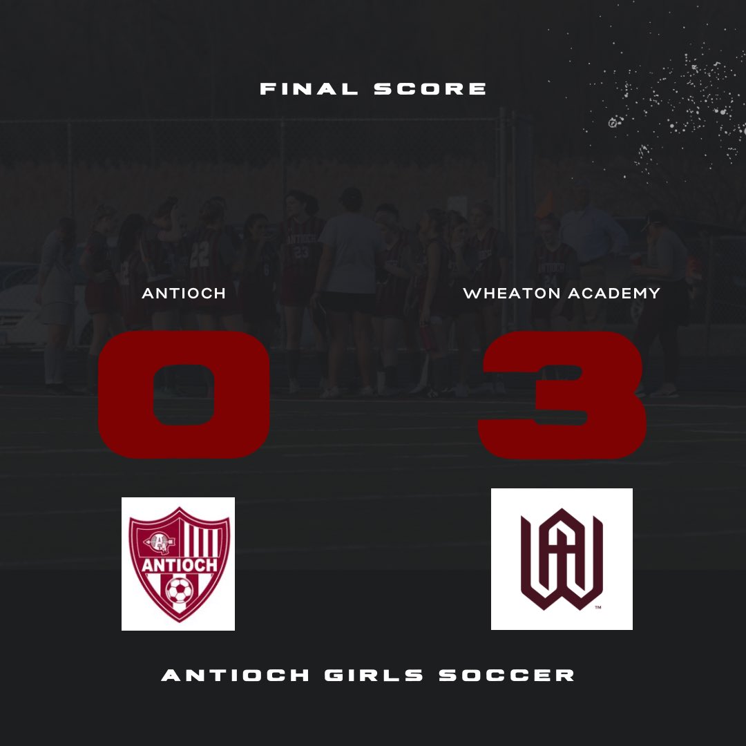 Tough loss tonight for your Sequoits vs Wheaton Academy. Tomorrow night we are back on the road against Mundelein at 6:30‼️⚽️