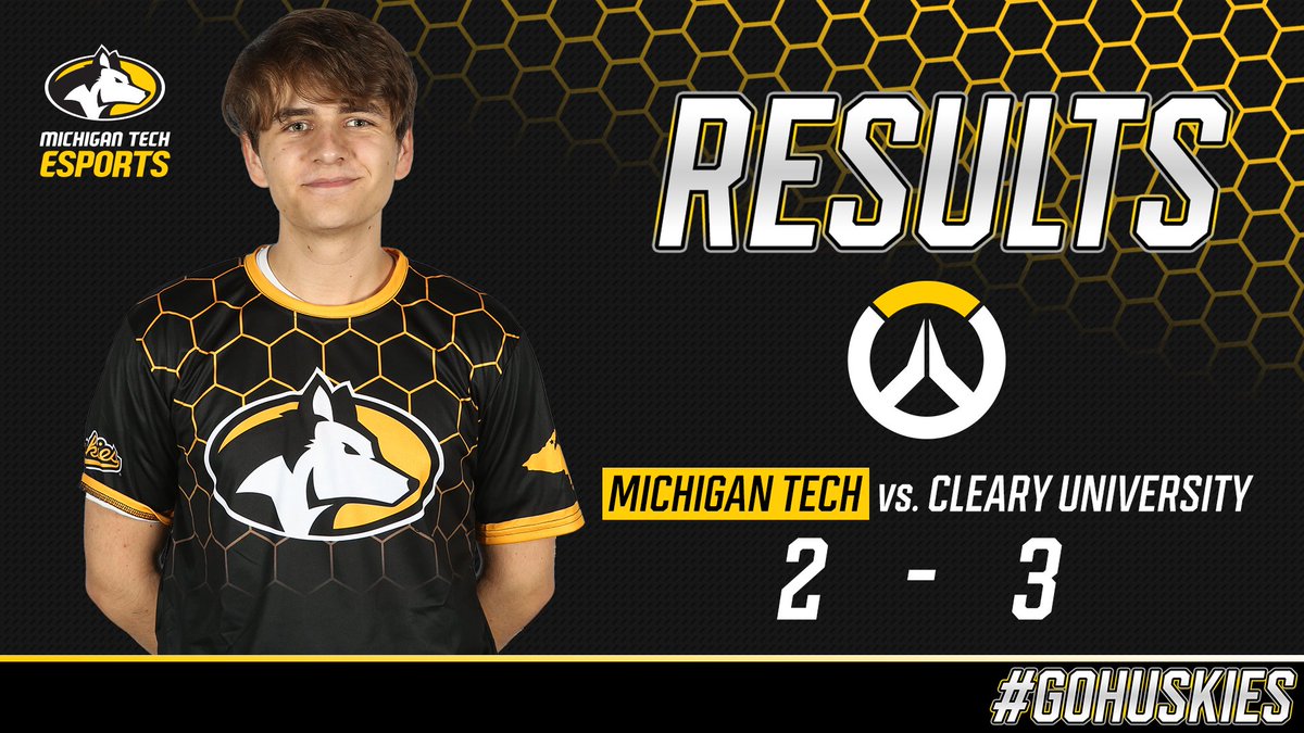 Tech falls to @ClearyUEsports , GGs to them. This ends the Overwatch 2 season in @nacestarleague Varsity Premier. #wearehuskies