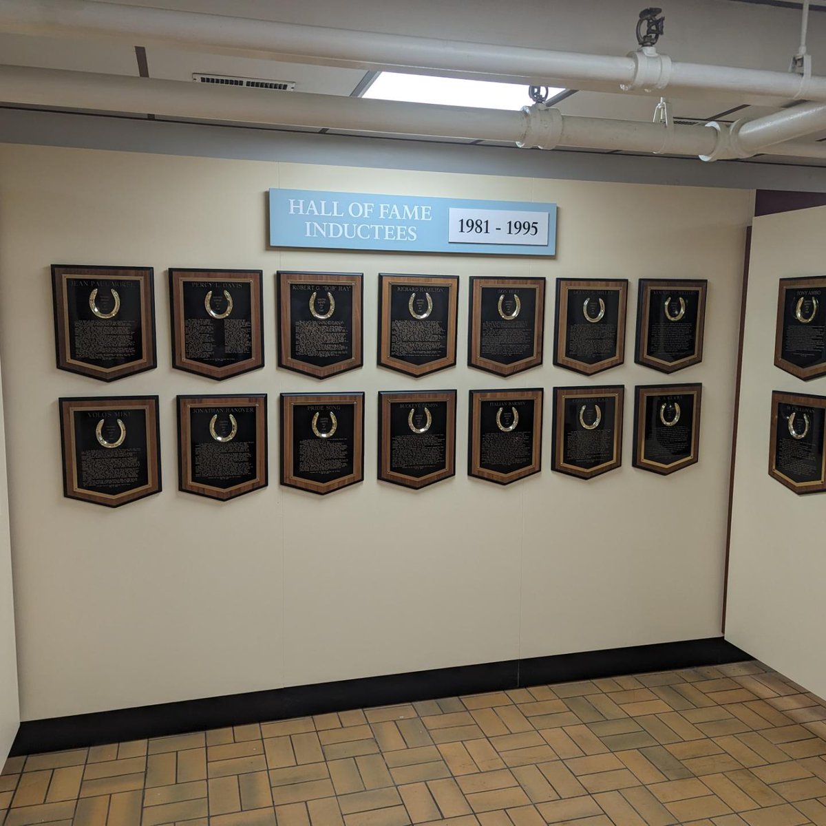 ABSportsHall's tweet photo. Unexpected stop for the day was @BeaMielke @TraceyKinsella7 discovering the Saratoga Harness Racing Hall of Fame at their hotel! 

What a great tribute to the history of sport and track in this racing community! https://t.co/2SrfJyzB53