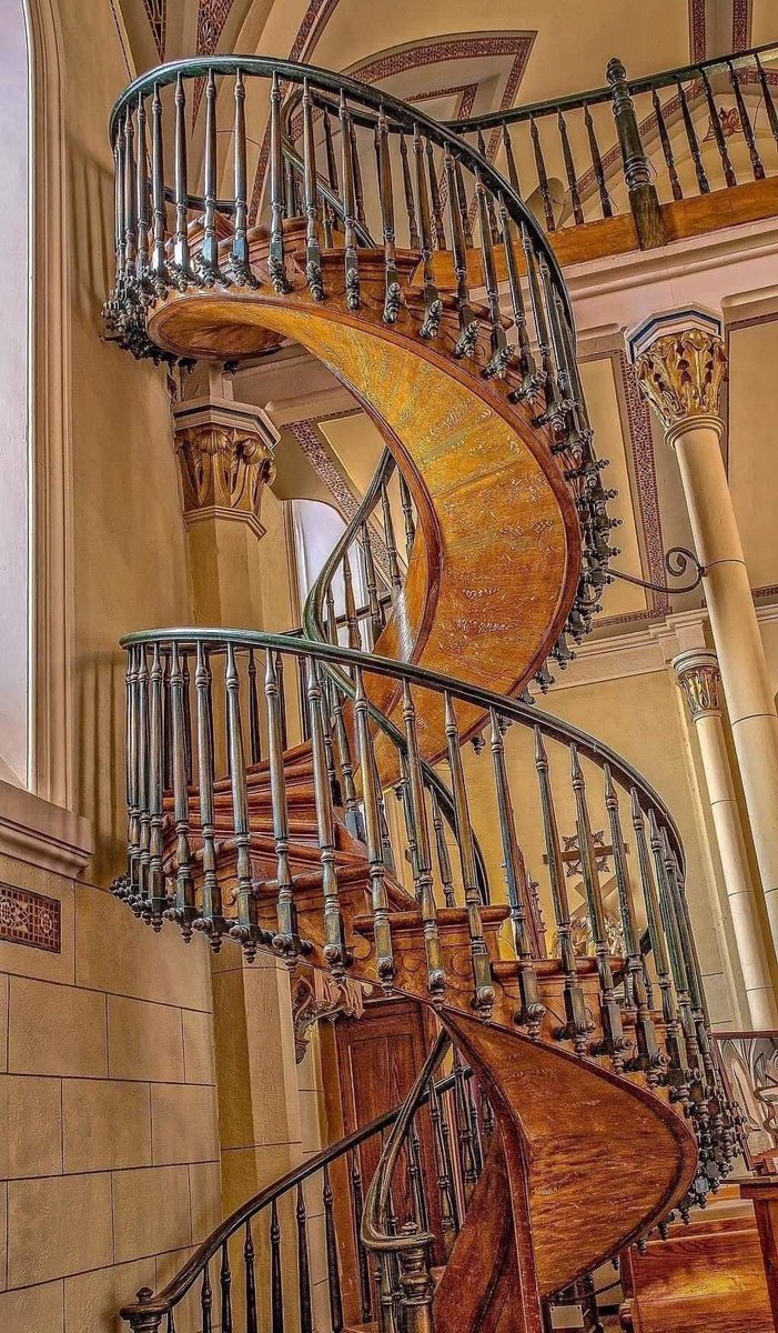 The Chapel of Loreto in Santa Fe, New Mexico, is famous for its legendary 'Miraculous Staircase,' also known as the 'Loretto Chapel Staircase.' It is particularly notable for its unusual construction. It consists of 33 steps and makes two complete 360-degree turns with no visible