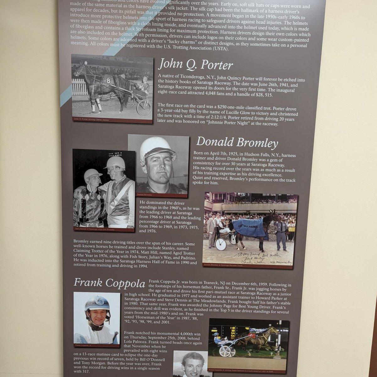 ABSportsHall's tweet photo. This little gem was full of all kinds of informative facts about the sport of Harness Racing!! https://t.co/aoGVBmzuos