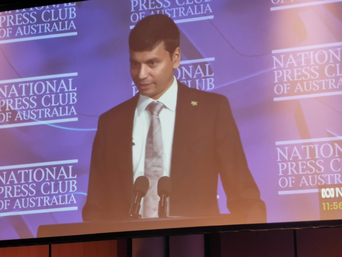 It's more important for Australia to be a smart country, rather than a 'lucky' one! Bolder investment in R&D and translation into products/tools needed, or we will pay the consequences down the line! Insightful National Press Club address from @sharath_sriram @ScienceAU #smp2024