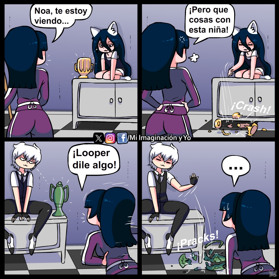 Tiosha1000's tweet photo. ¡Historieta Nueva Nº1451!... "De tal gato tal gatita" https://t.co/nQeHoOtkA2