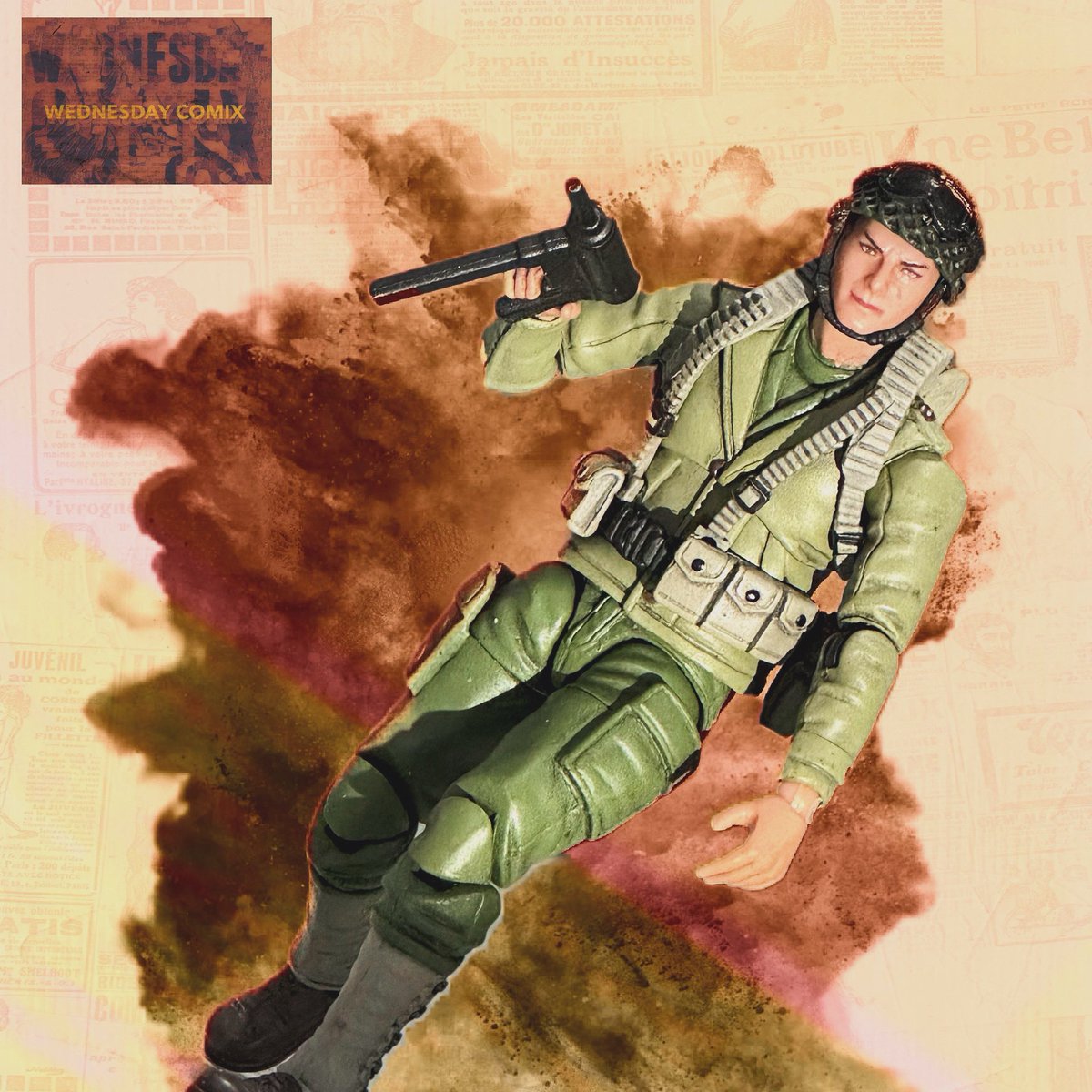 WednesdayComix's tweet photo. @Joytoy_official WWII U.S. Army infantry action figure #ActionFigureOneShot https://t.co/hvo2RVil6B