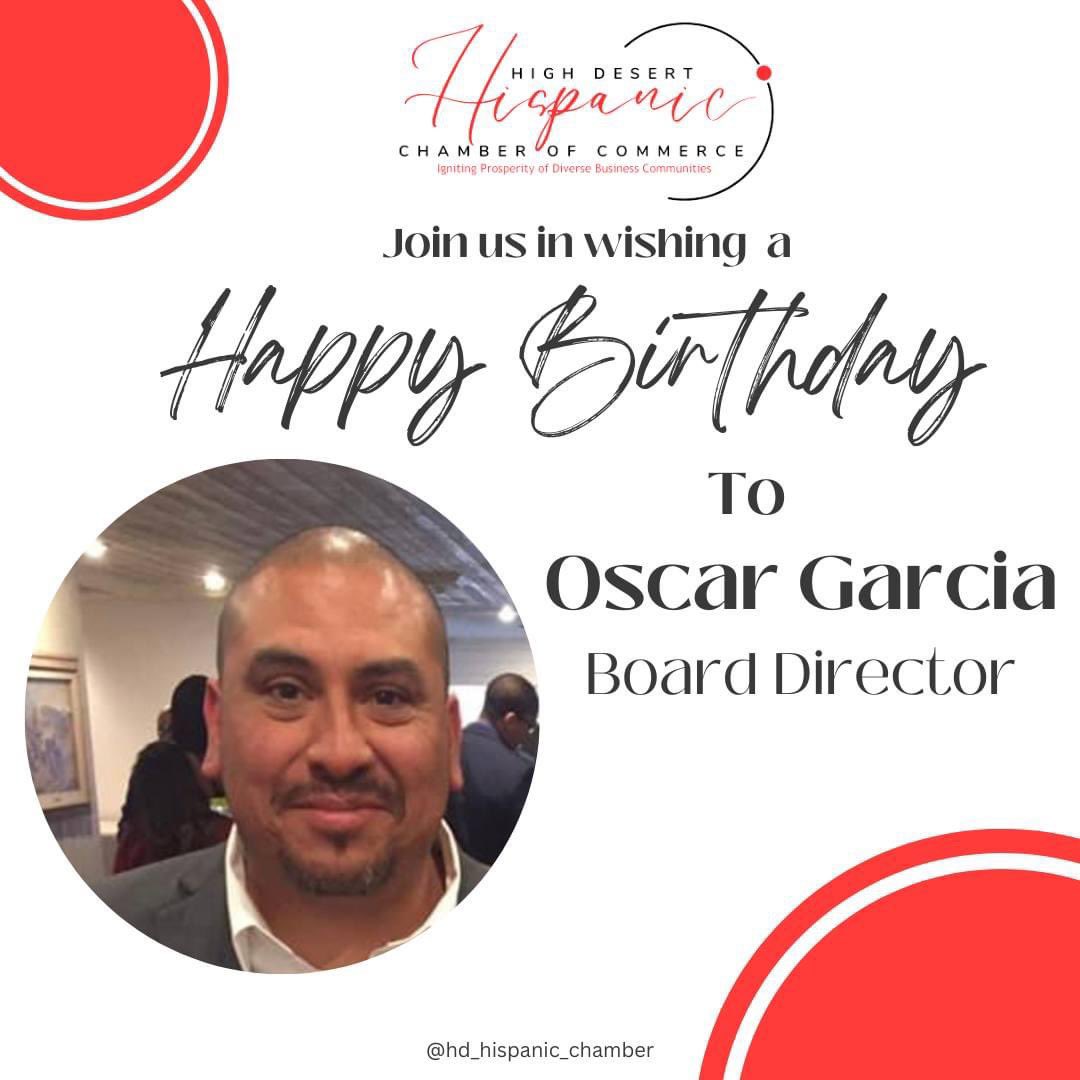 HDHCC's tweet photo. Happy Birthday Oscar Garcia, Board Director of HDHCC! https://t.co/2jhDRoaRG7