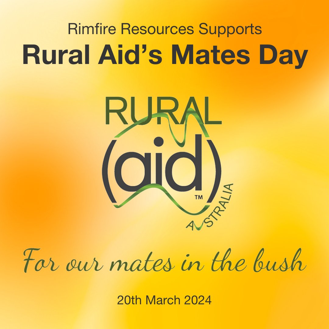 rimfireresource's tweet photo. Today, we stand with Rural Aid for Mates Day 2024, championing the spirit of unity and support for our farmers. 

#MatesDay2024 #SupportOurFarmers #RuralAid https://t.co/FYHm6FOpkq