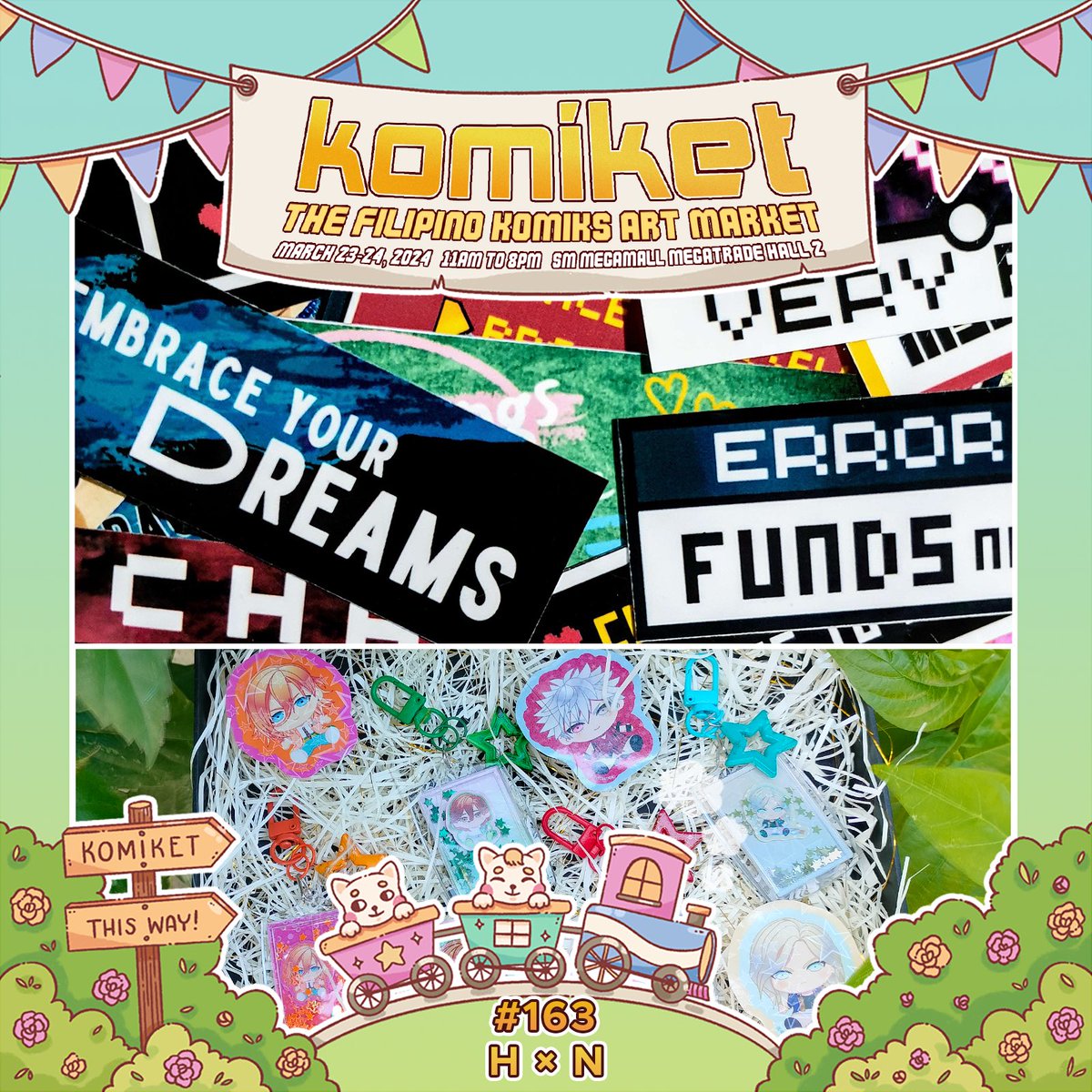 KomiketPH's tweet photo. FIND THE MAGIC AT KOMIKET! It’s a wonderful weekend of komiks, art, stickers, prints &amp; merch, brought to you by more than 400+ talented artists and creators, this March 23-24, SM Megamall Megatrade Hall 2, 11am - 8pm. Tix P100!

#SupportLocalCreators
#komiketmarch
#komiket2024 https://t.co/zGH6h8b6LW