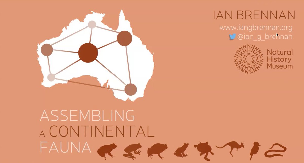 This week the Amphibian Genomics Consortium (AGC) hosted an excellent seminar by Ian Brennan @ian_g_brennan from the Natural History Museum in London. You can watch Ian's talk and the many others we have lined up for the year by joining the AGC at go.unimelb.edu.au/k2ss