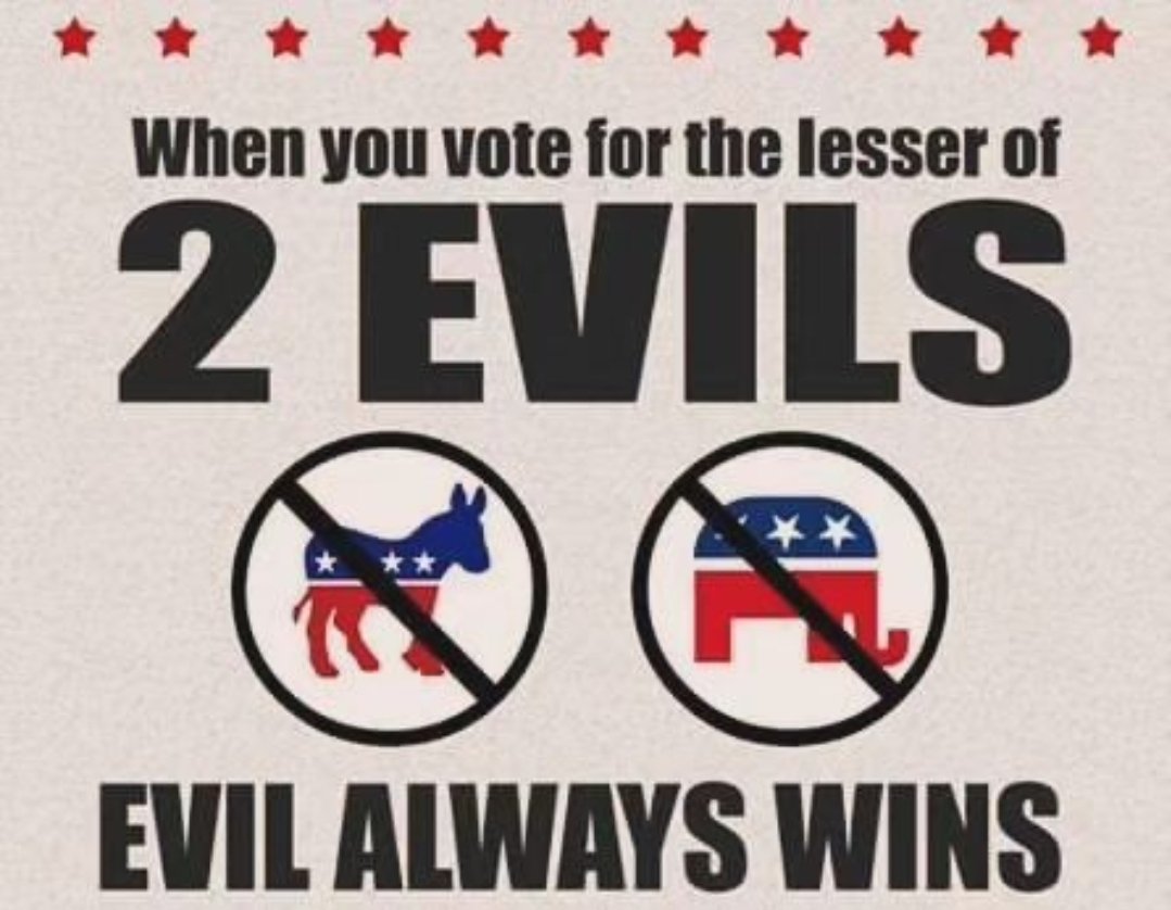CPofNH's tweet photo. Don't let evil win. #MaketheBreak 💪
#ConstitutionParty #CPofNH https://t.co/7UpZJSmJfd