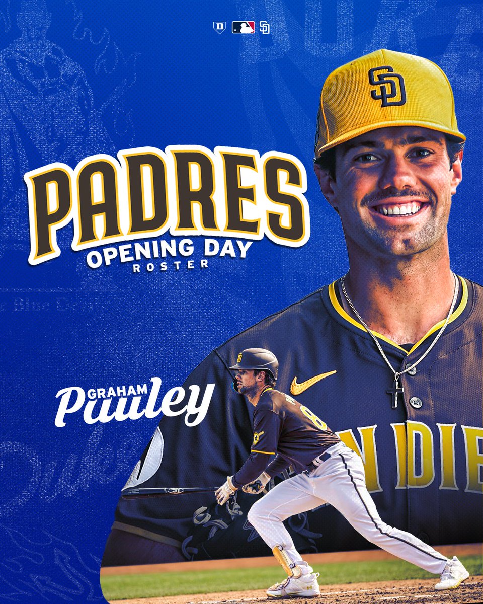 Graham Pauley is a Big Leaguer! @gapauley7 officially named to the @Padres Opening Day roster!