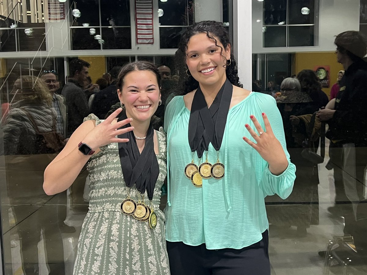 CoachJRusthoven's tweet photo. My proudest moment yet! PPI Award selected by staff and is given for being a Positive Peer Influence in school. FZE has graduated 3,804 students and only 2 so far have ever received this award all 4 years of HS. Alyssa &amp; Ashley! Both ‘24 grads and good friends! So Amazing! 🤗 https://t.co/FFsyXMLOBE