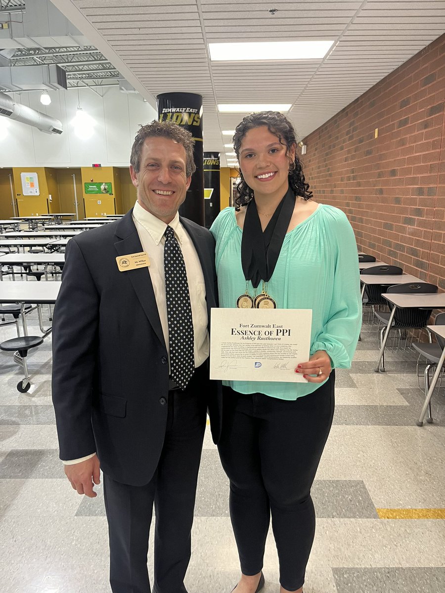 CoachJRusthoven's tweet photo. My proudest moment yet! PPI Award selected by staff and is given for being a Positive Peer Influence in school. FZE has graduated 3,804 students and only 2 so far have ever received this award all 4 years of HS. Alyssa &amp; Ashley! Both ‘24 grads and good friends! So Amazing! 🤗 https://t.co/FFsyXMLOBE