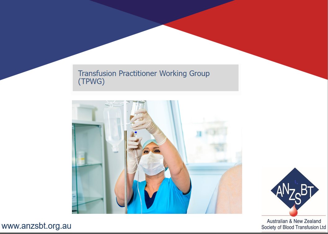 ANZSBT (@anzsbt) on Twitter photo The Transfusion Practitioner Working Group (TPWG) is NOW established, more details soon!
<a href="/AmandaCatherwo1/">Amanda Catherwood</a> <a href="/TransfusEdMed/">Dr Anastazia Keegan</a> <a href="/ISBTCO/">ISBT Central Office</a> <a href="/AABB/">AABB</a> The Transfusion Practitioner Working Group (TPWG) is NOW established, more details soon!
<a href="/AmandaCatherwo1/">Amanda Catherwood</a> <a href="/TransfusEdMed/">Dr Anastazia Keegan</a> <a href="/ISBTCO/">ISBT Central Office</a> <a href="/AABB/">AABB</a>