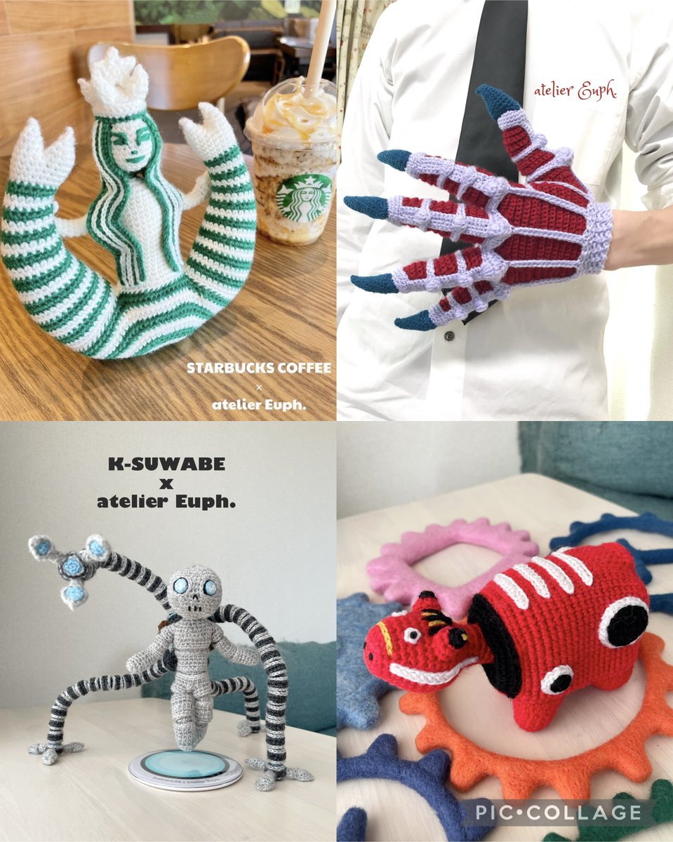 #知名度を上げたいので拡散してください 

フォロワー数6000人突破まで10年以上かかりました…😱

編み物で「鬼の手」とか「赤べこ」とか「スタバのロゴ」とか編む人です！
最近はメカっぽい編み物を研究中⚙️
拡散よろしくお願いします🙏✨