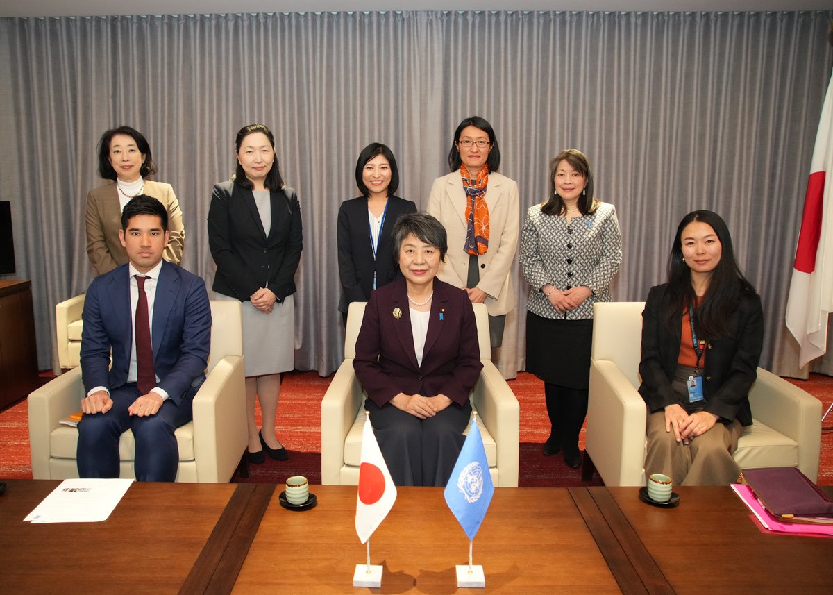 Wonderful meeting with @Kamikawa_Yoko , Minister of Foreign Affairs of Japan, around @UNICEF's contributions to the Women, Peace and Security agenda. Looking forward to continued partnership with @JapanGov to translate our commitments to women & girls into action. @MofaJapan_en