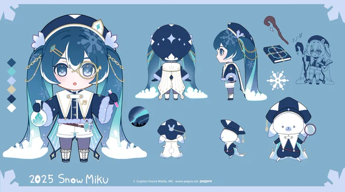 2025雪ミク衣装コンテスト出品しました! どうぞよろしくお願いします#雪ミク2025 #SnowMiku2025   