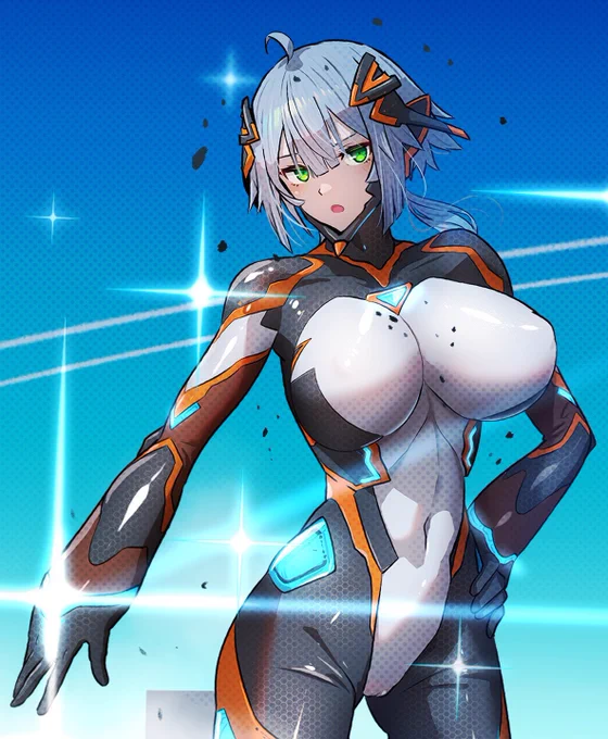 #みんなの描いたぴっちりが見たいメカドラゴン娘と巨大ヒロイン! 