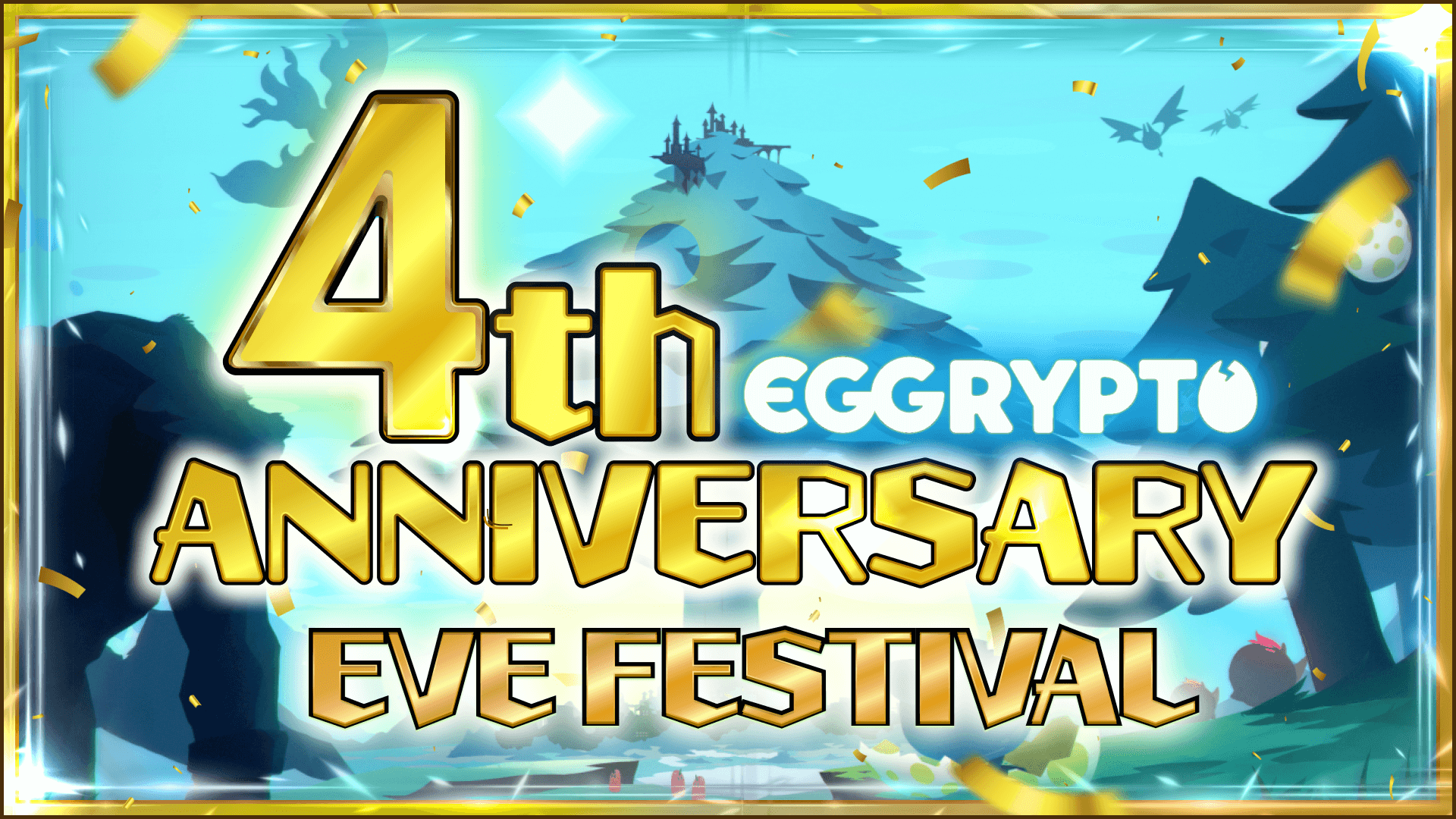 EGGRYPTO: A free and easy blockchain game. on X: 【4th Anniversary Eve  Festival!】 From 320 3:00 to 420 3:00 (UTC), 4th Anniversary Eve  Festival will be held! ・The event will also include