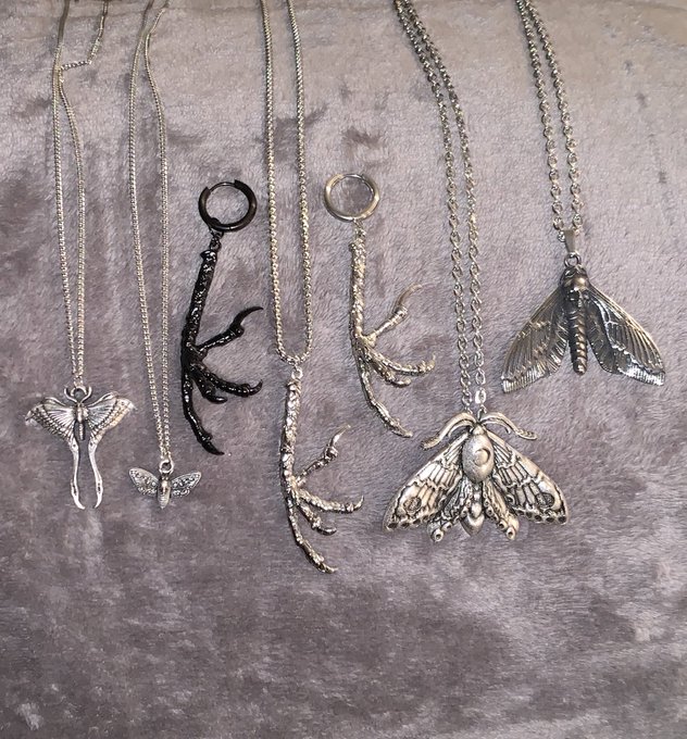 Spent the evening making some new jewelry pieces for myself.  Obviously a bit of a moth theme going on<a href="/tag/stretchedearlife"class="tags"><span>#stretchedearlife</span></a>