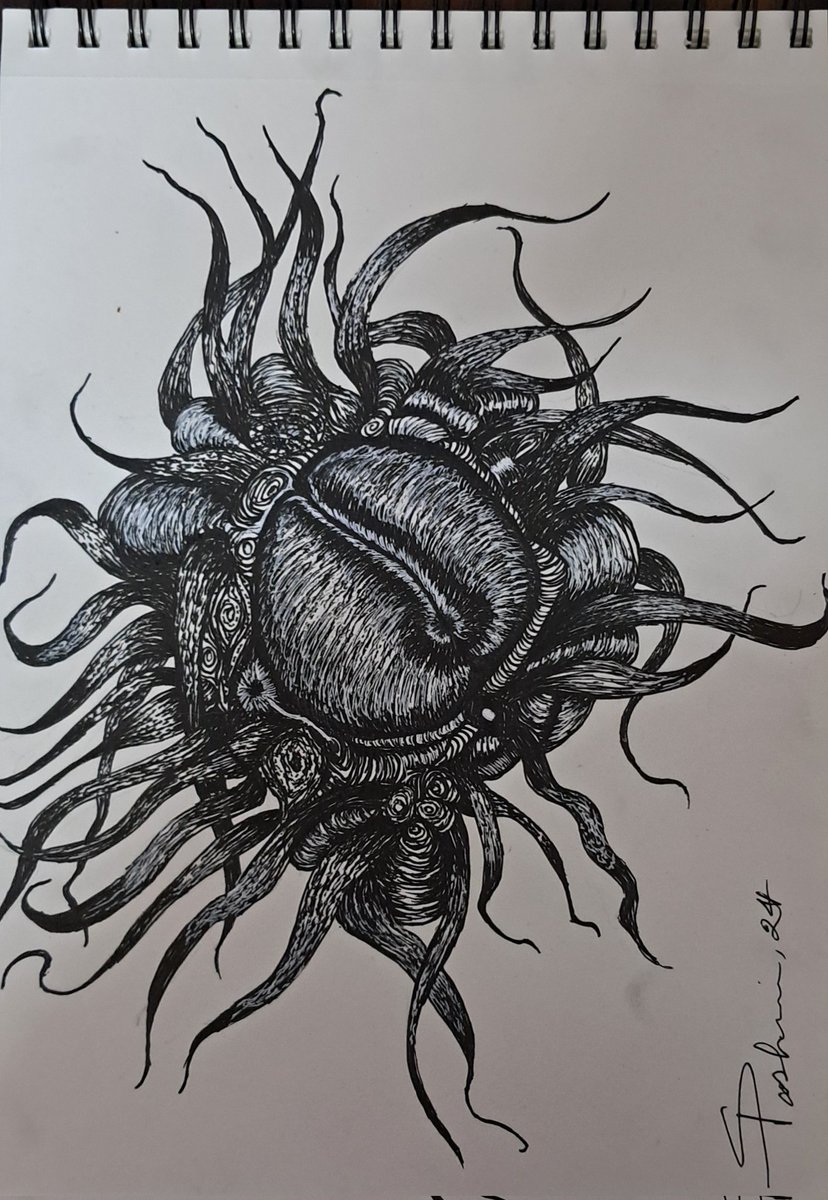 Crabby abstract 🦀 

#pen #blackpen #abstractartist