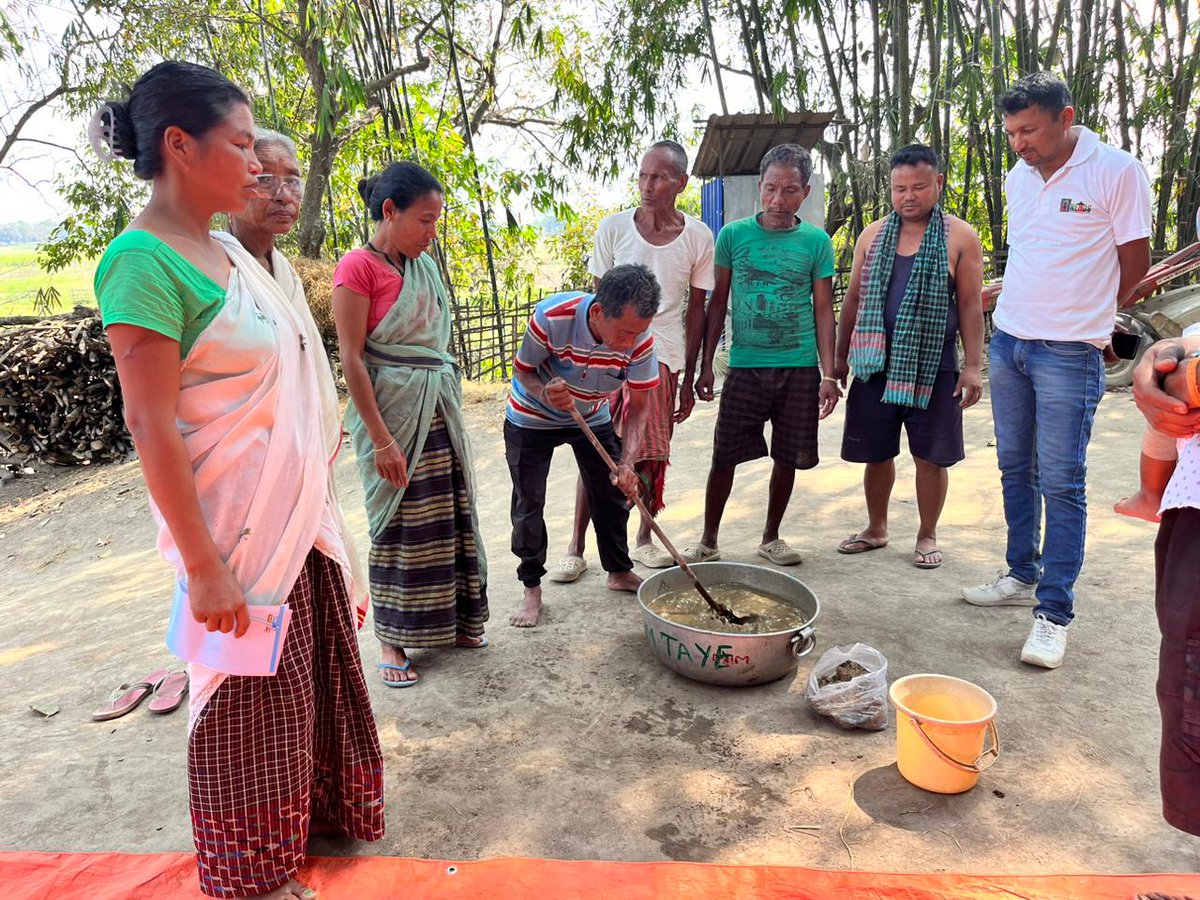 Training on natural farming towards promoting agroecology as a nature-based solution. By embracing farming practices that align with the nature, farmers can cultivate healthier soil, enhance biodiversity and build sustainable food production systems in communities. #NEADS #Assam