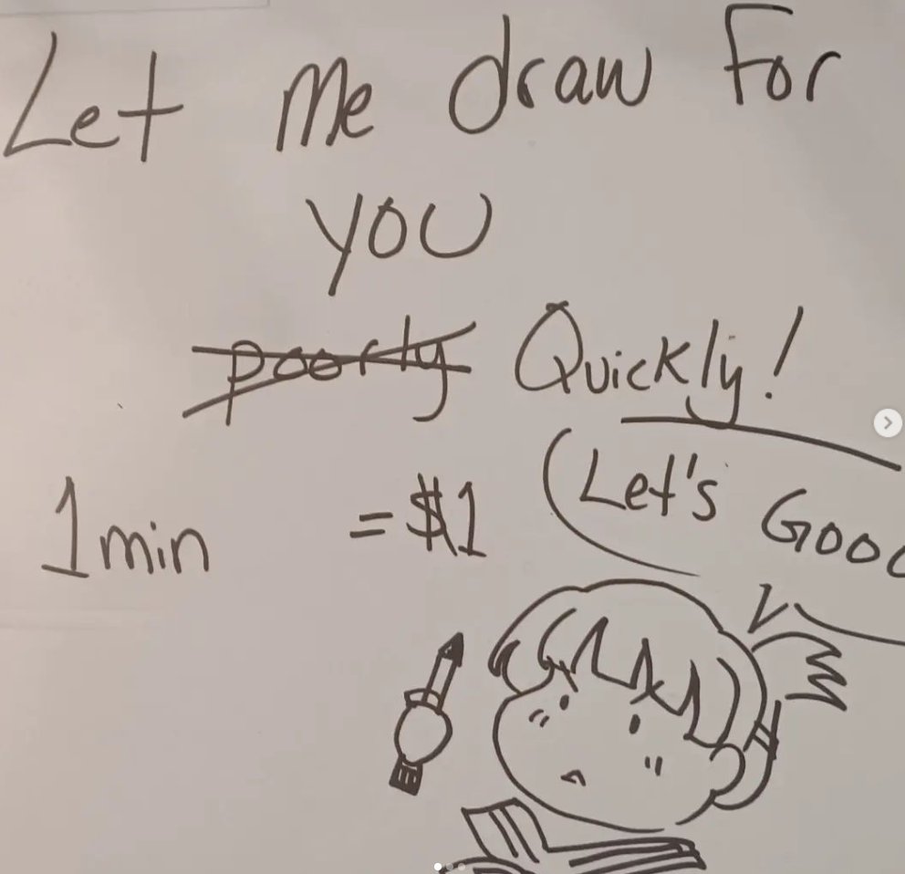 SundaeScoopDraw's tweet photo. My little timed drawings are popular at events. I will record my drawing and send that to you as well! These are pay what you want! With enough time I can add color!
#commissionsopen #commission #Pwyw #paywhatyouwant #fun #fastdrawing #anime #manga
https://t.co/UlggSPOJi7 https://t.co/ODckDSOE2r
