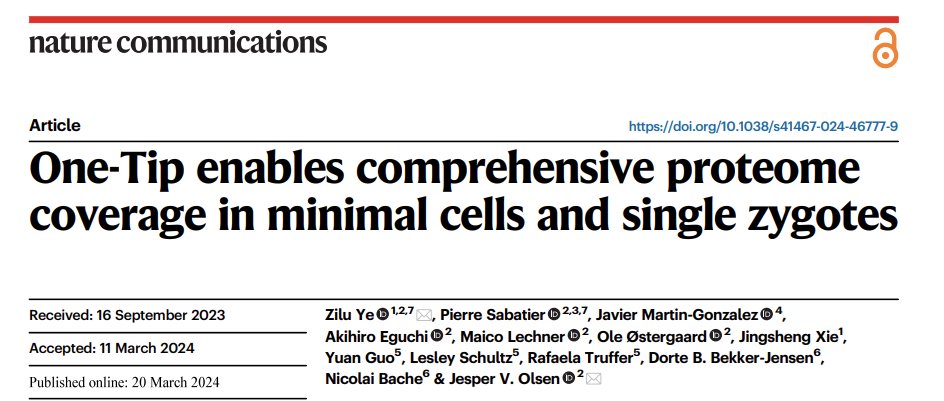 Happy to share that our One-Tip method is now published @NatureComms . rdcu.be/dBOwA Beyond our first report, we've now demonstrated One-Tip's adaptability for single cells and plasma extracellular vesicles, making it versatile and effective for different samples.