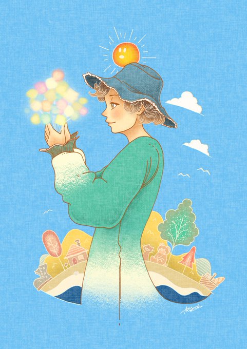 #知名度を上げたいので拡散してください人と要素の絵を描いてますそれぞれの絵に詩も書いております拡散お願いします 