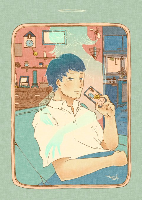 「cellphone mirror」 illustration images(Latest)