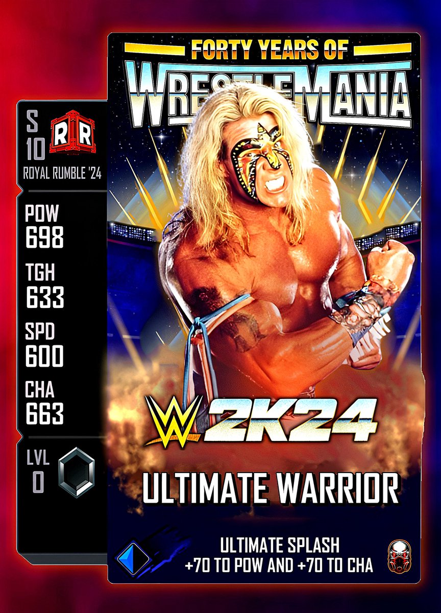 The Warrior spirit lives in us all 🔥 @UltimateWarrior #WWESuperCard #CustomCard #WWE2K24