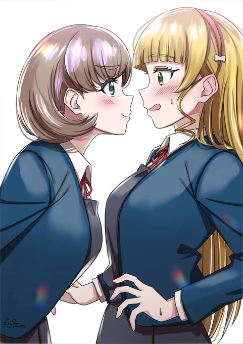  #同じキャラで初めて描いたのと最後に描いたのを比較 