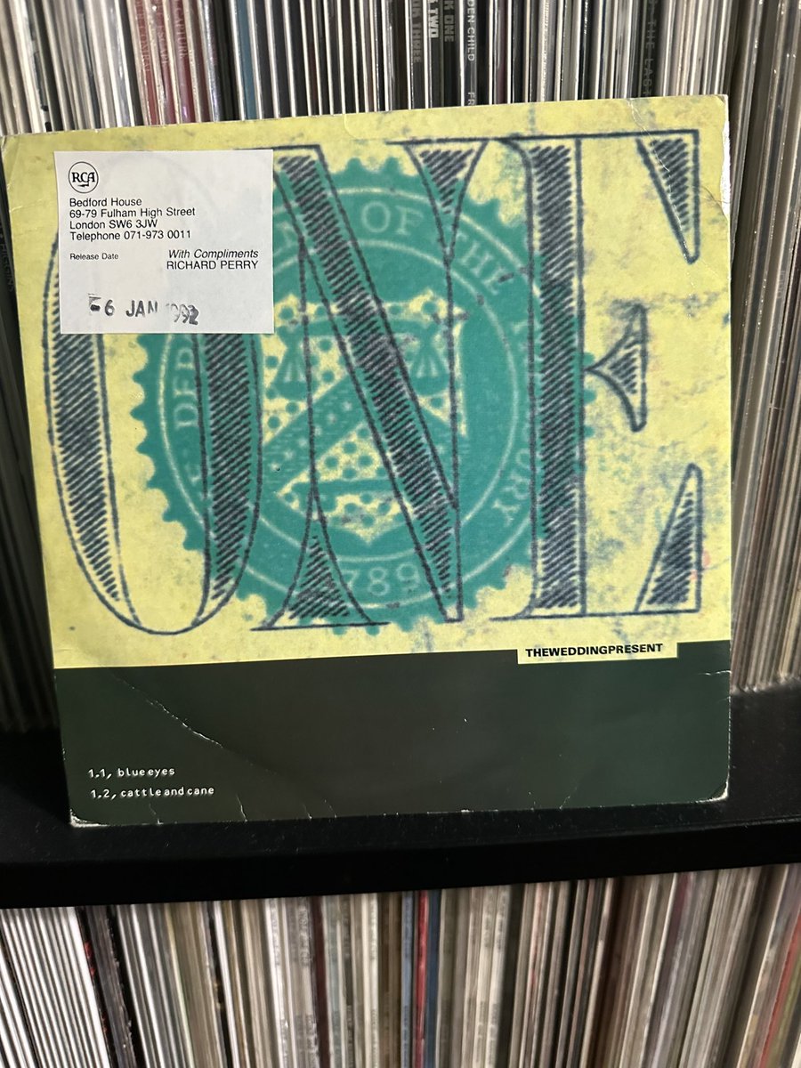 I’ve been looking for a copy of this @weddingpresent single for 32 years and 79 days. I can stop now.