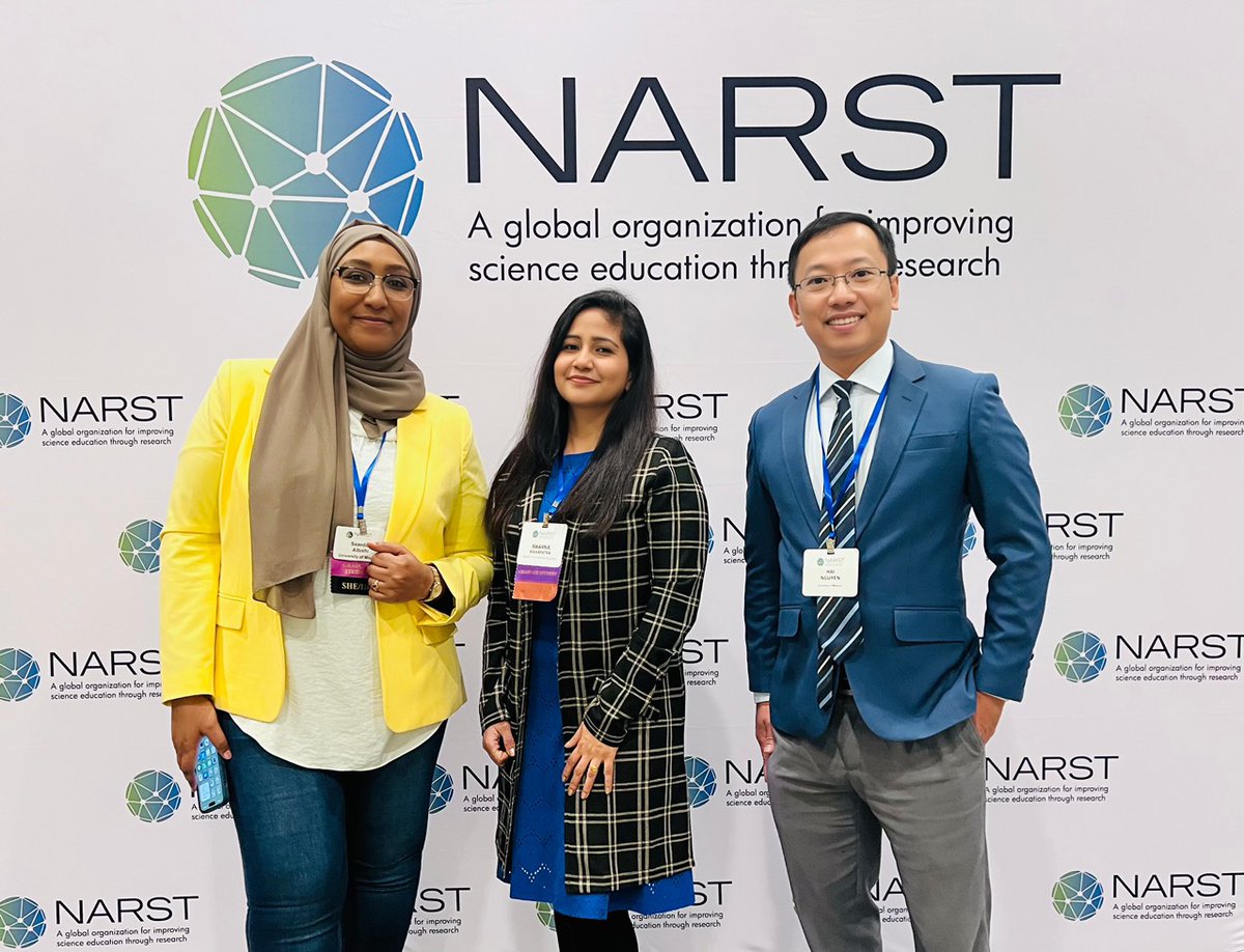 Hai_TNguyen's tweet photo. shared our work and learned from many great presentations at #NARST2024 https://t.co/79rd8Yq521