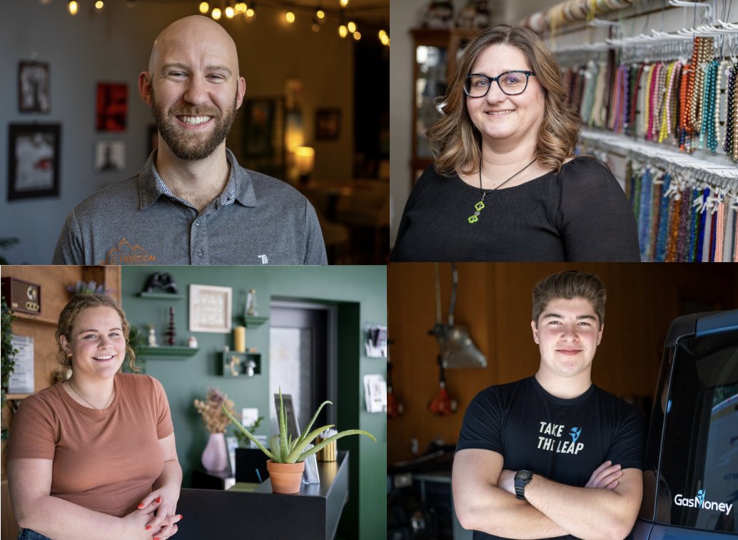 DoxaDevelopment's tweet photo. 2/3 March 28th Midland Doxa Dinner Presenter Lineup:

1. Jake Randall, Wild Freedom Financial Coaching
2. Susan Doud, SassyGirl Beadz
3. Austin Pariseau, Gas Money App
4. Wyn Manufekai, Rooted Juice Bar

4 Presenters, 1 Community Micro-Grant! 🌟 https://t.co/Y6FEBb3NeV