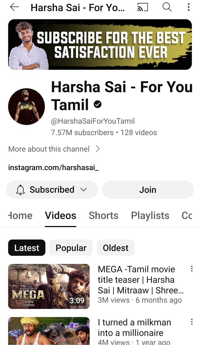 Happened to see his shorts video.. Anyone know who is he? 10M followers in Insta, 7 M in YT.. His every video has 3-4 M views..