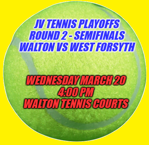 WaltonTennis's tweet photo. JV semis, at home. Come on out! https://t.co/LSsXpc3f2I