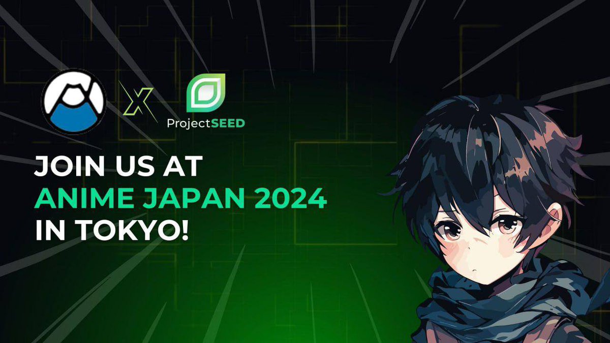 Project SEED (@projectseedgame) on Twitter photo π―π΅ Join Us at <a href="/animejapan_aj/">AnimeJapan 2025</a> 2024 in Tokyo!
π Exciting news! The Project SEED team is thrilled to announce our attendance at Anime Japan 2024, set to take place in the heart of Tokyo. This collaboration can bring great opportunities for Web3's mass adoption.
πΌ As avid π―π΅ Join Us at <a href="/animejapan_aj/">AnimeJapan 2025</a> 2024 in Tokyo!
π Exciting news! The Project SEED team is thrilled to announce our attendance at Anime Japan 2024, set to take place in the heart of Tokyo. This collaboration can bring great opportunities for Web3's mass adoption.
πΌ As avid