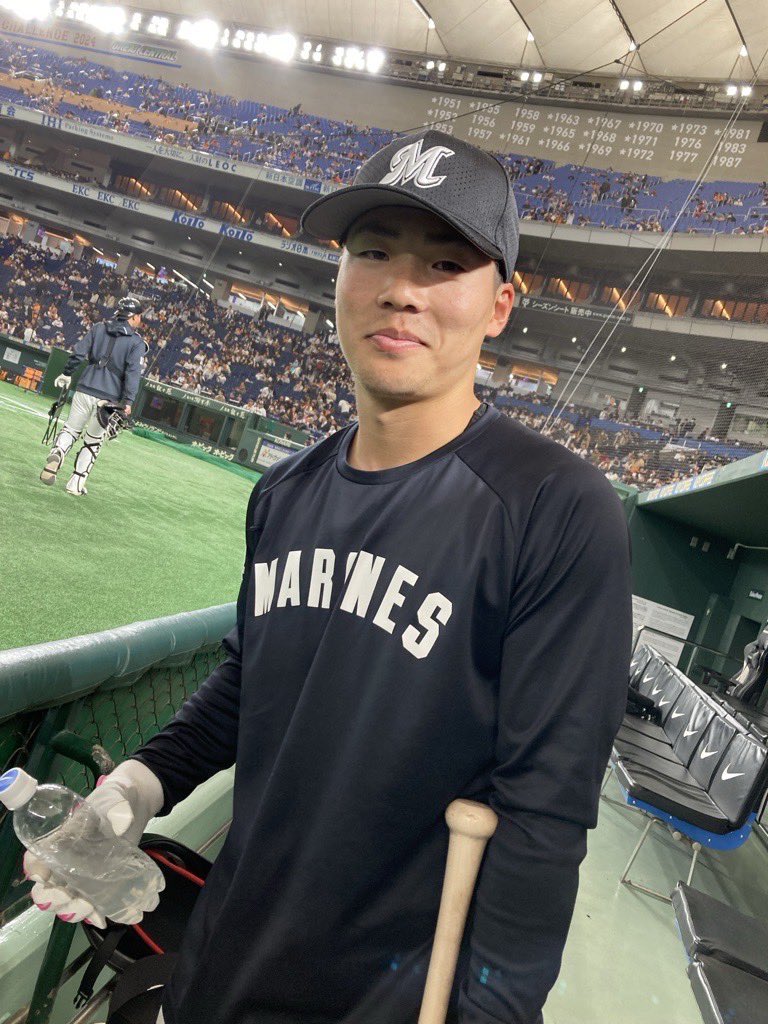 練習終わりの #友杉篤輝 選手。 「もっともっと頑張ります！」と