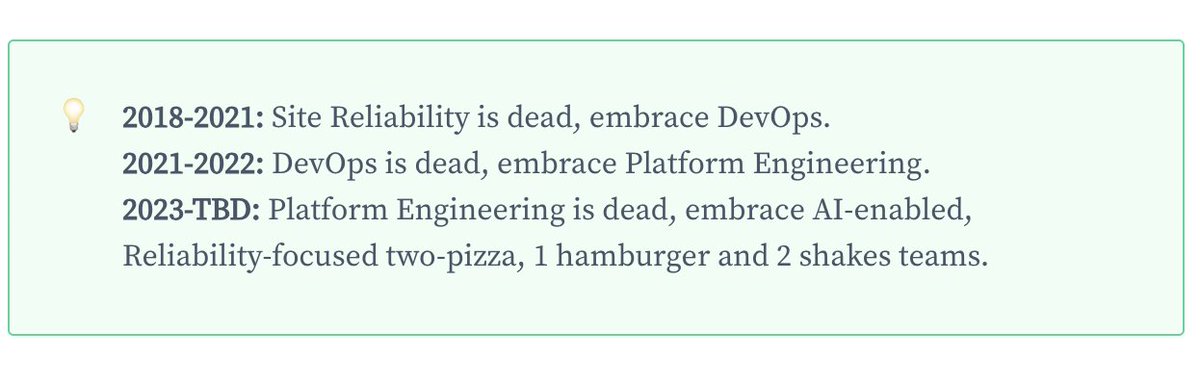Every week, there’s one piece dedicated to a tombstone claiming the death of DevOps, or SRE, of o11y or monitoring, or ‘Platform’ Engineering, or whatever new thing props up. - @aniket_rao Here’s how the #monitoring landscape has taken shape ⬇️😂 last9.io/blog/everythin…